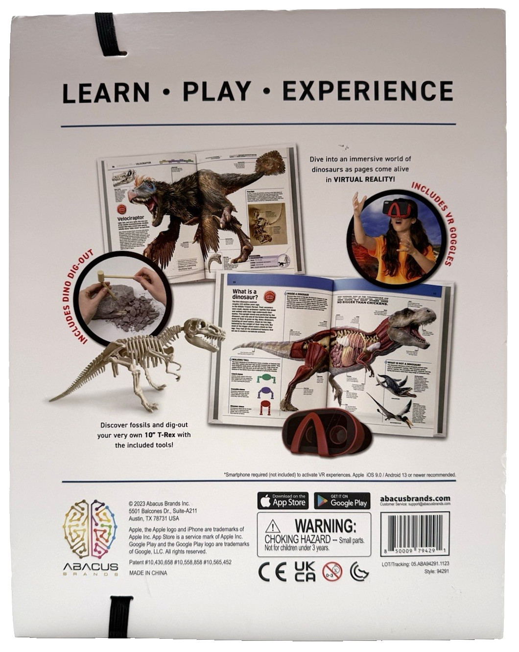 Virtual Reality Dinosaurs! with DK Book | Fossil Dig-Out Project Science Kit NEW
