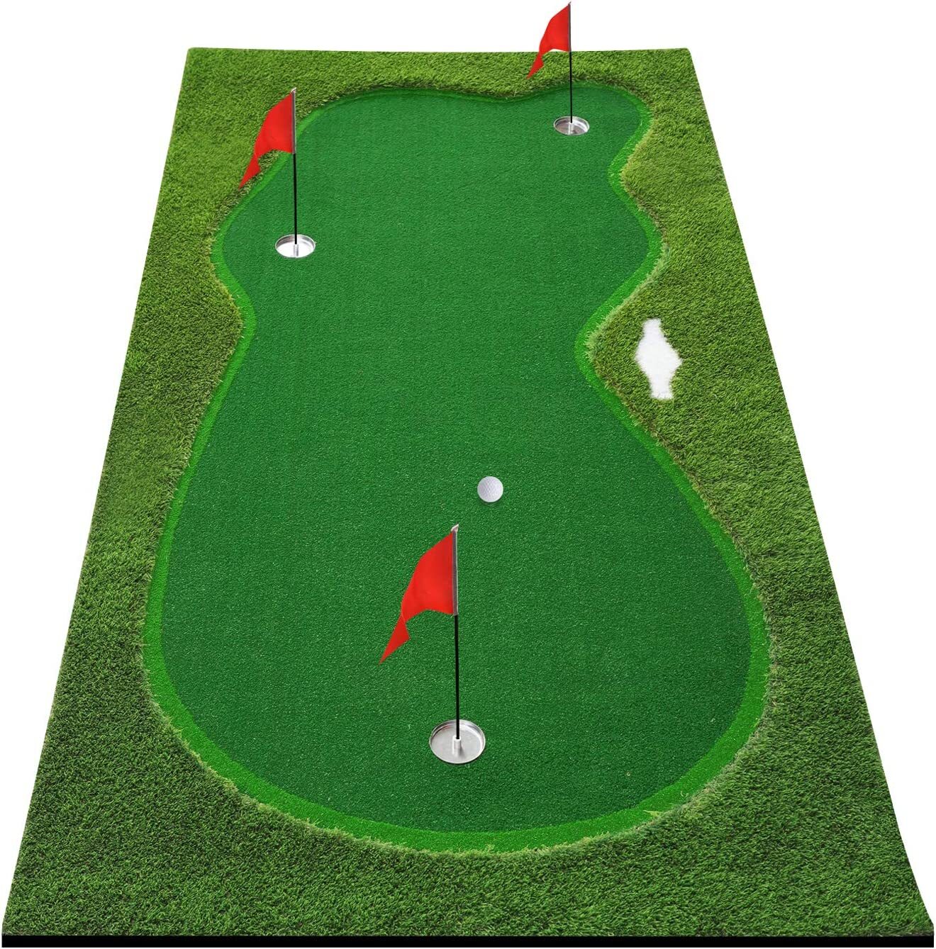Yunic Golf Putting Green Professional Mat for Home Office Backyard