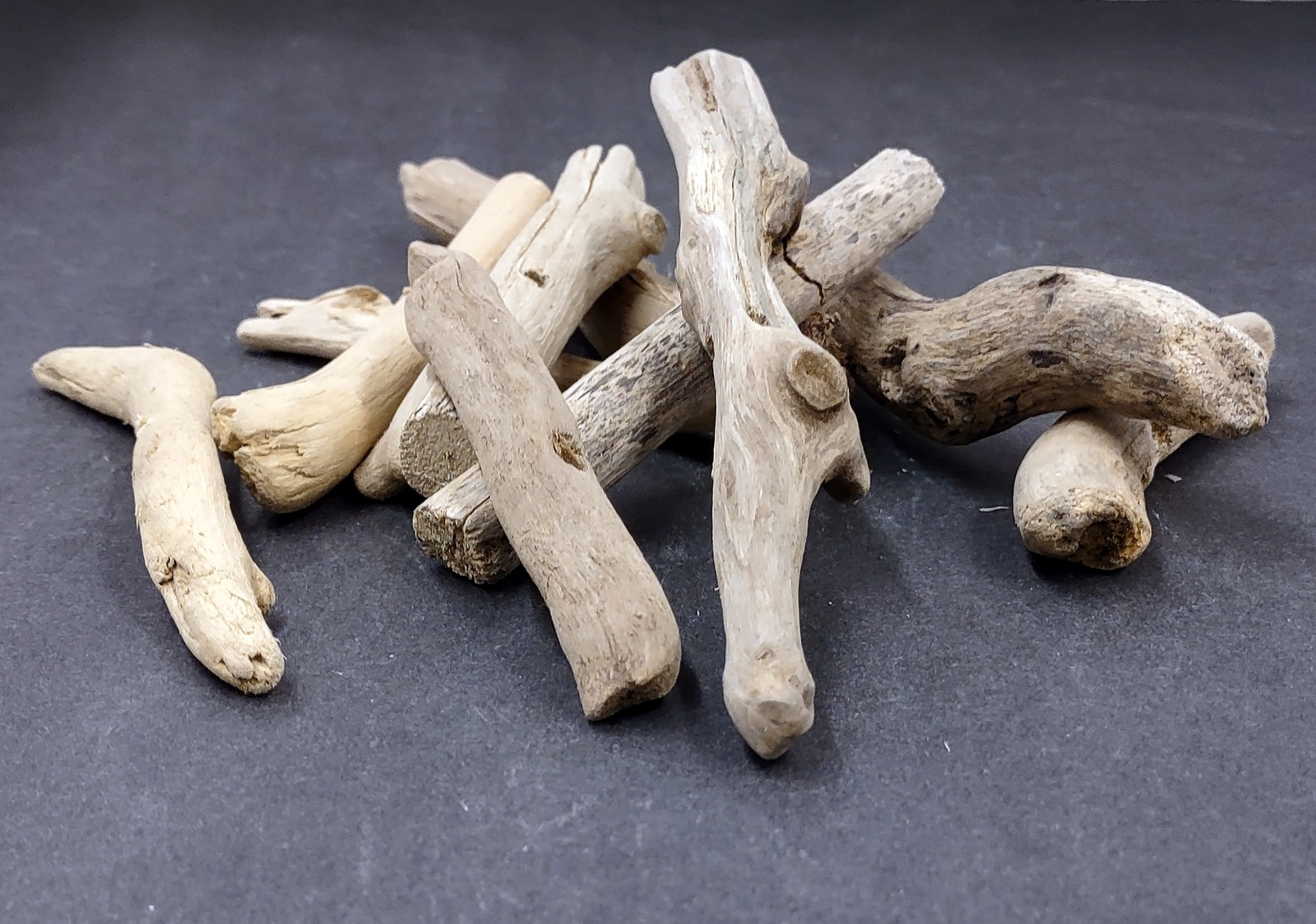 Driftwood Drilled Pieces Bulk (10 pieces approx. 3-4+ inches)