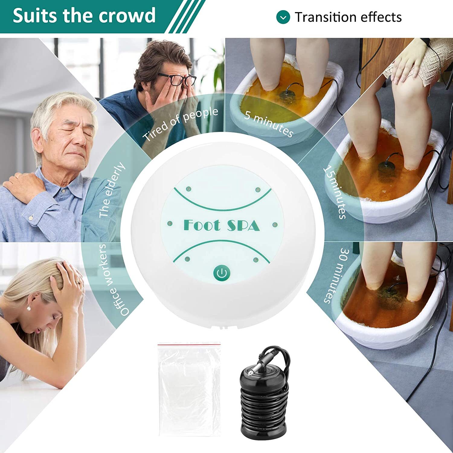 Ionic Foot Bath Ion Detox Machine Spa Cleanse System Machine for Home Salon Use