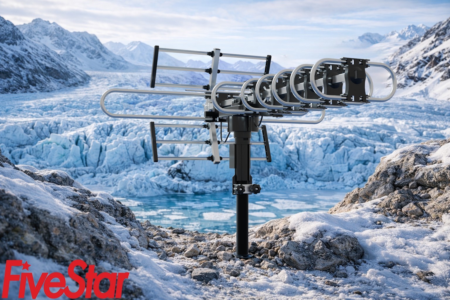 990 mile HDTV 1080P Outdoor Amplified Digital TV Antenna Rotor 360° UHF/VHF Home