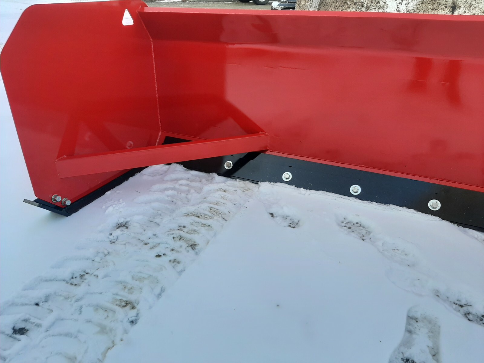 8' Bobcat 30" Snow Pusher Box Skid steer Commercial Plow Box CAT Case Protech