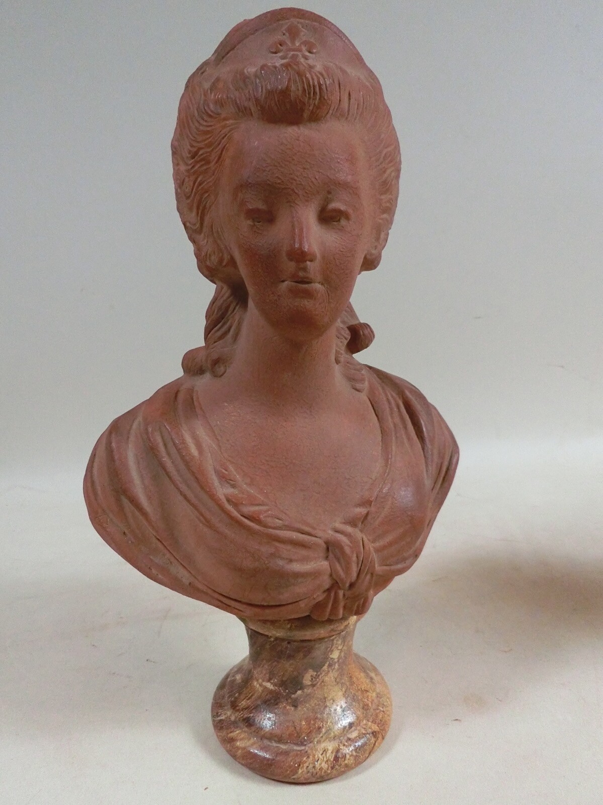 Pr Lg Louis XVI & Marie Antoinette Busts Faux Plinths French Grand Tour Interest