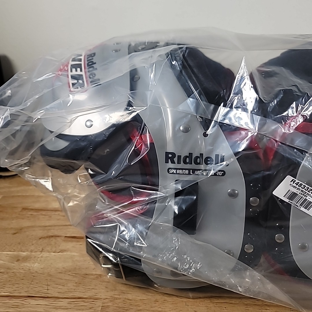 NEW !! Riddell Power SPX RB/DB Men’s L Football Shoulder Pads 46"-48”/ 19"-20"
