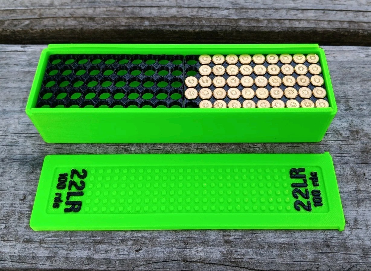 22LR Ammo Box 100rd Capacity (3 Pack)