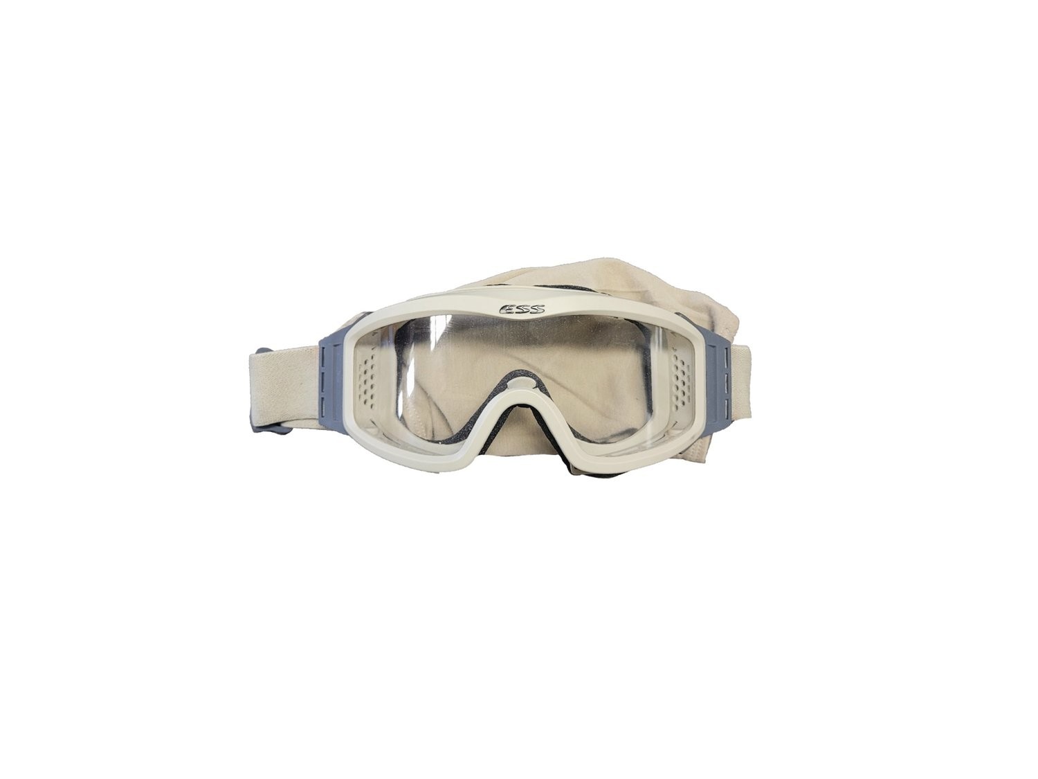 USGI ESS Profile NVG Tan Goggles w/ Clear & Dark Lens & Carrying Case