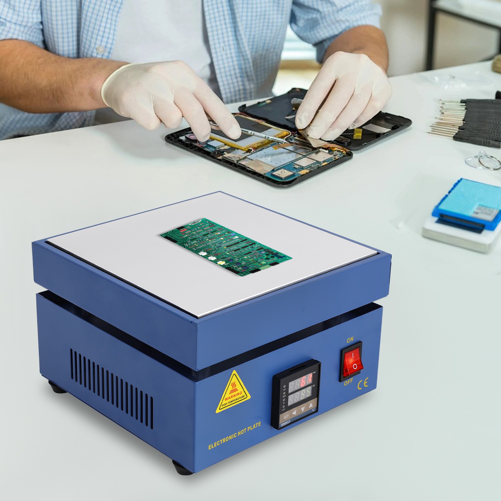 Hot Plate 752°f 850w Electric Soldering With Led Display For Pcb Rework