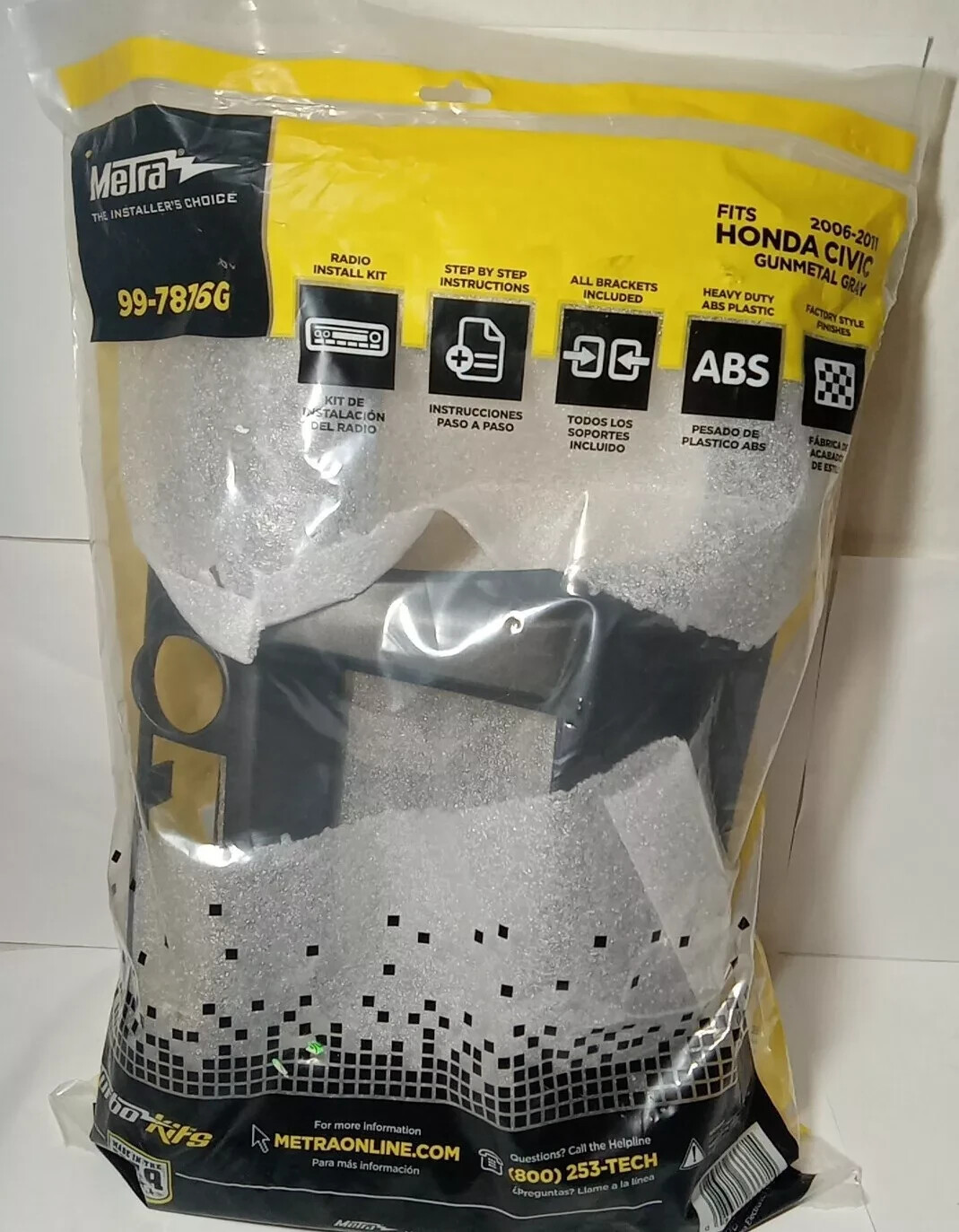 METRA 99-7816G / S-DIN or D-DIN CAR RADIO DASH KIT FOR HONDA CIVIC 2006-2011 ***