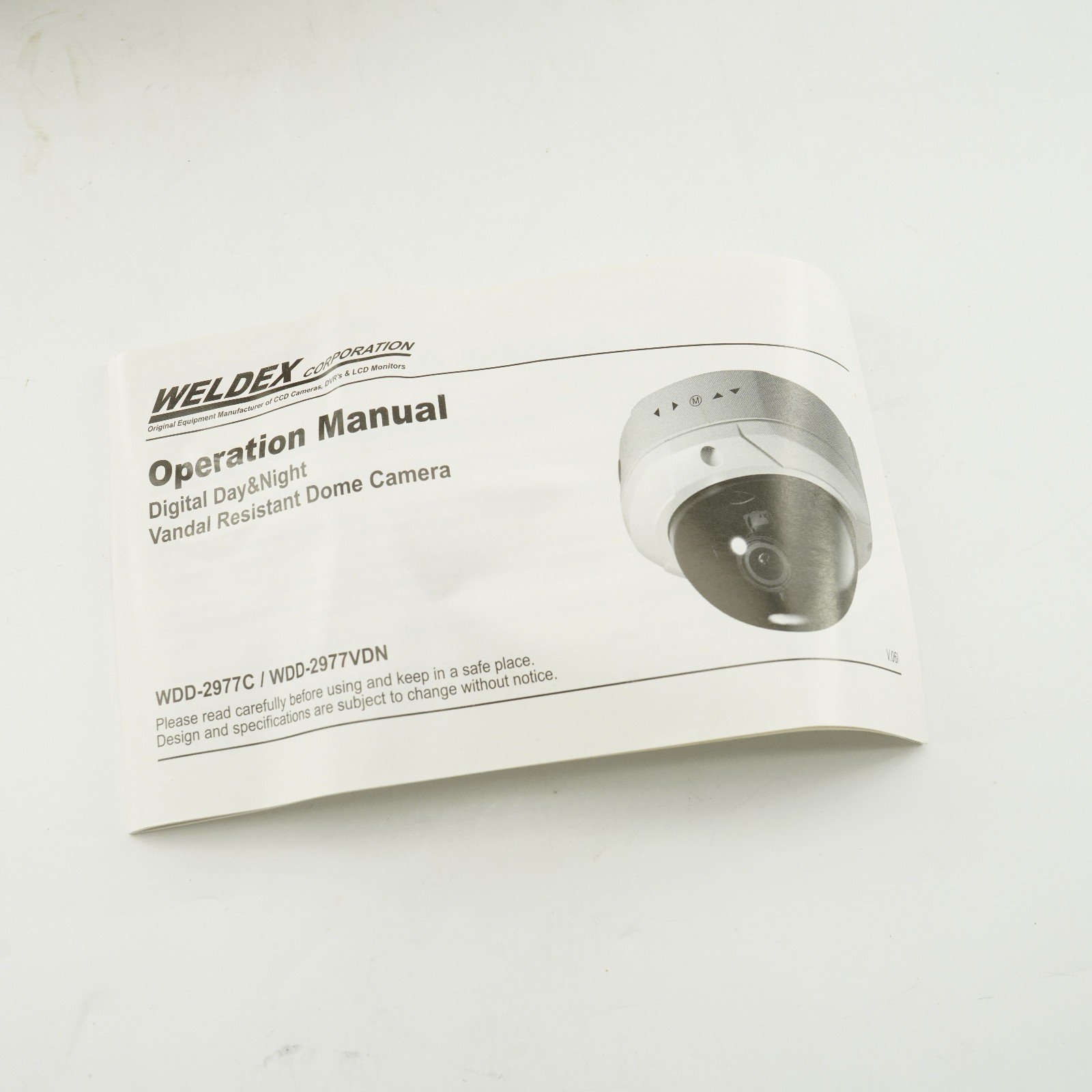 NEW Weldex WDD-2977VDN OSD D/N Vandal Resistant Dome Camera