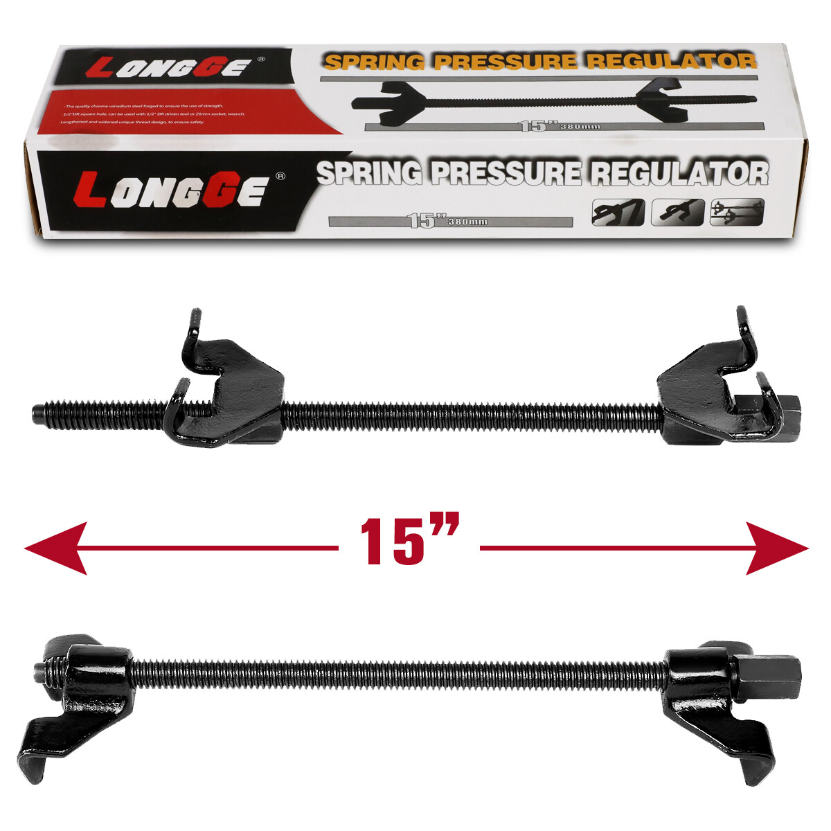 2Pcs 15"Heavy Duty Coil Spring Strut Compressor Remover Installer Suspension Kit