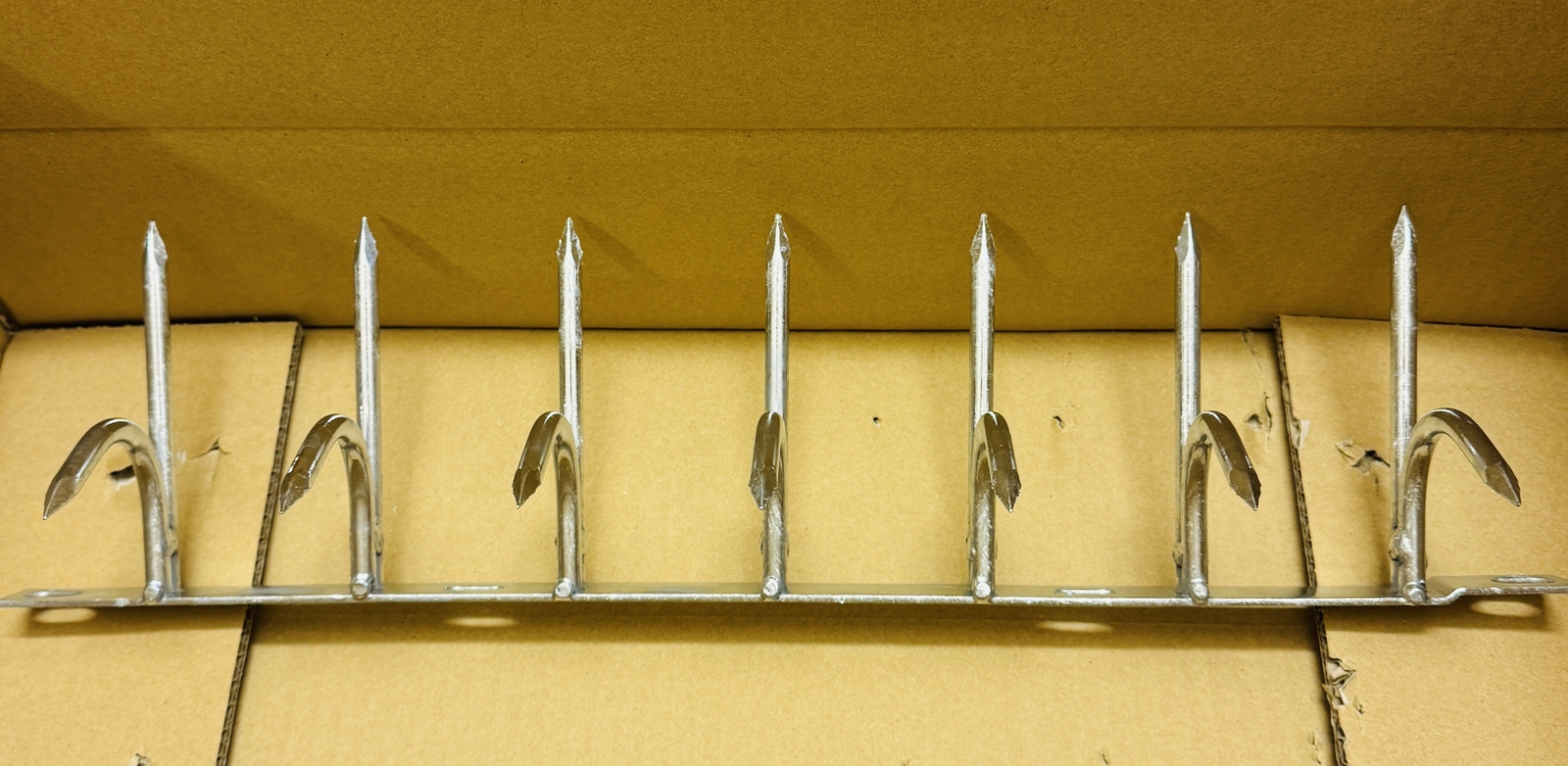 Anti-Climb Security Spike H130 Steel Single-Sided Silver Fence Guard Durable