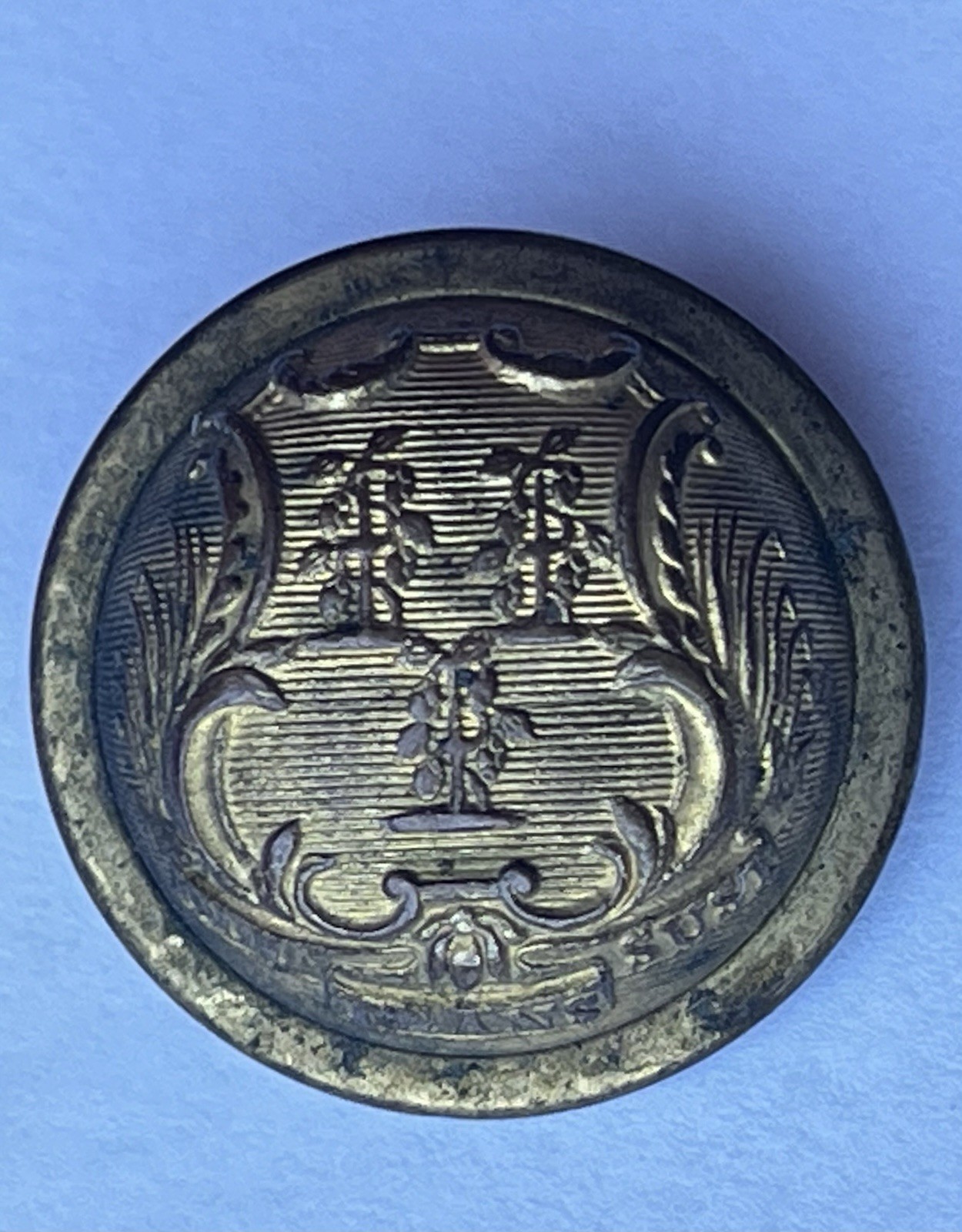 Connecticut State Seal Civil War - Indian War Button 3 piece Extra Quality