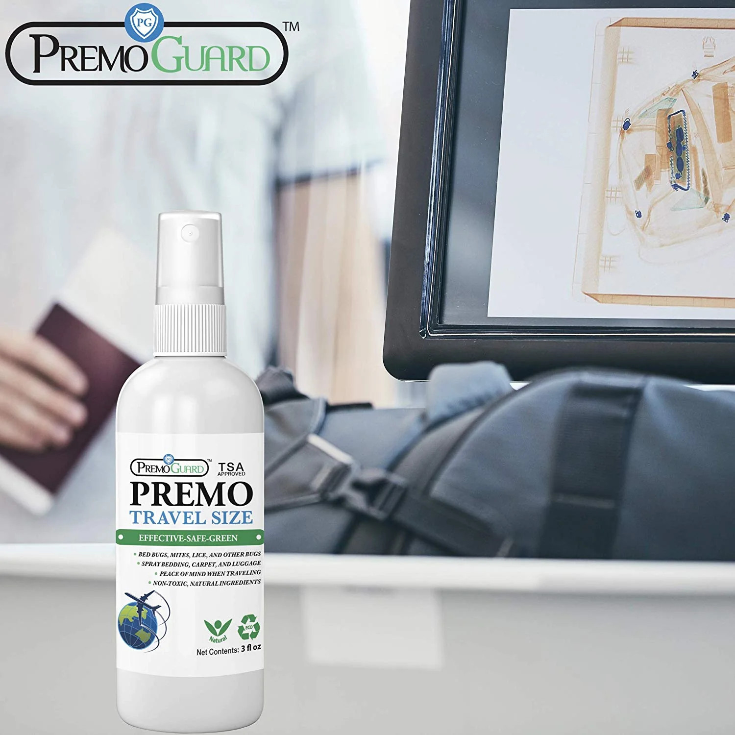 Bed Bug & Mite Killer - All Natural Non-Toxic - By Premo Guard
