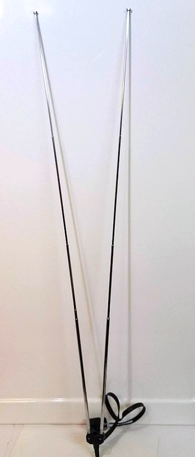 Vintage Rabbit Ears TV Analog Antenna Television & Transformer 39” Long