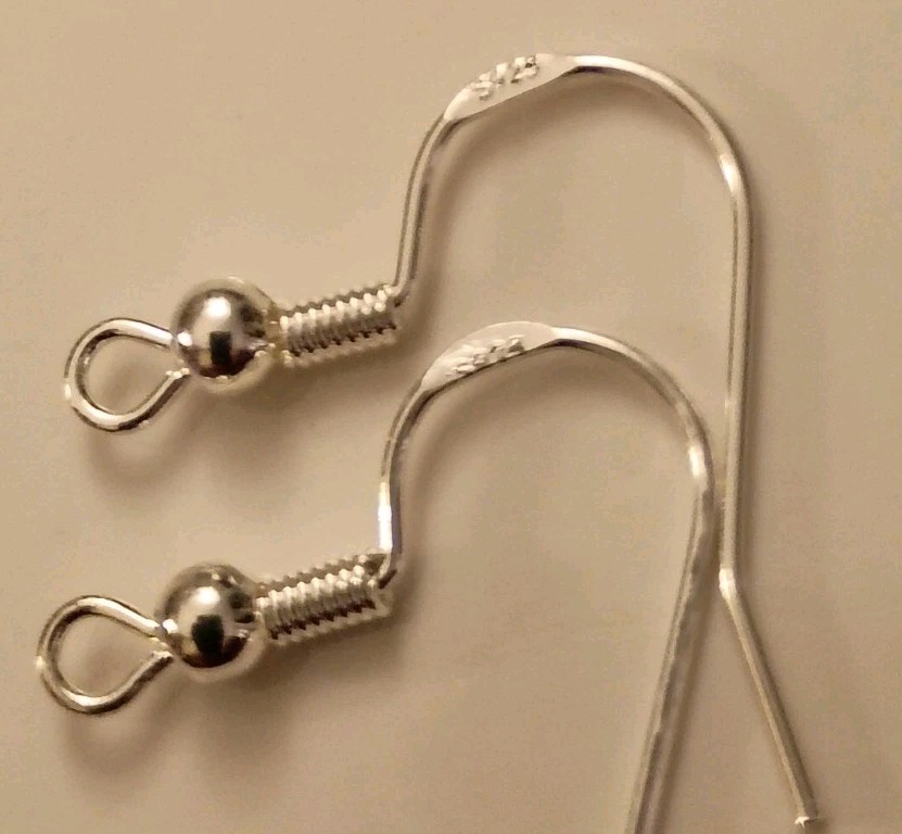 10pc (5Pr) Lot 925 Sterling Silver Filled Fish Hook Ear Wire Earrings Findings