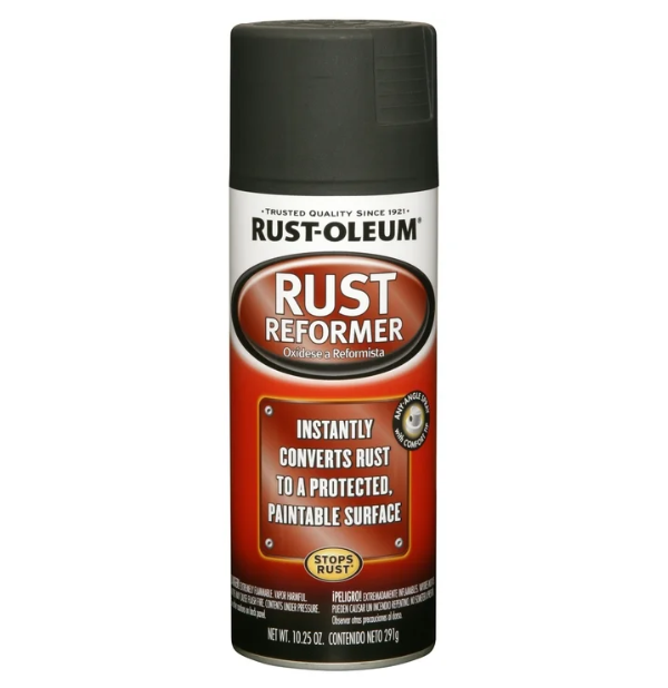 Rust-Oleum Stops Rust Converter Rust Reformer Spray Flat Black Finish 10.25 oz