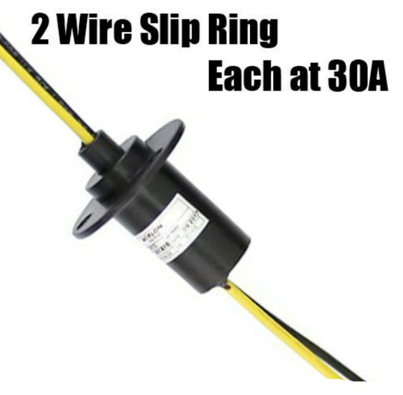 Wind Turbine Slip Ring 2-Phase  30A/Conductor  Gold Contacts  250V AC/DC  60A