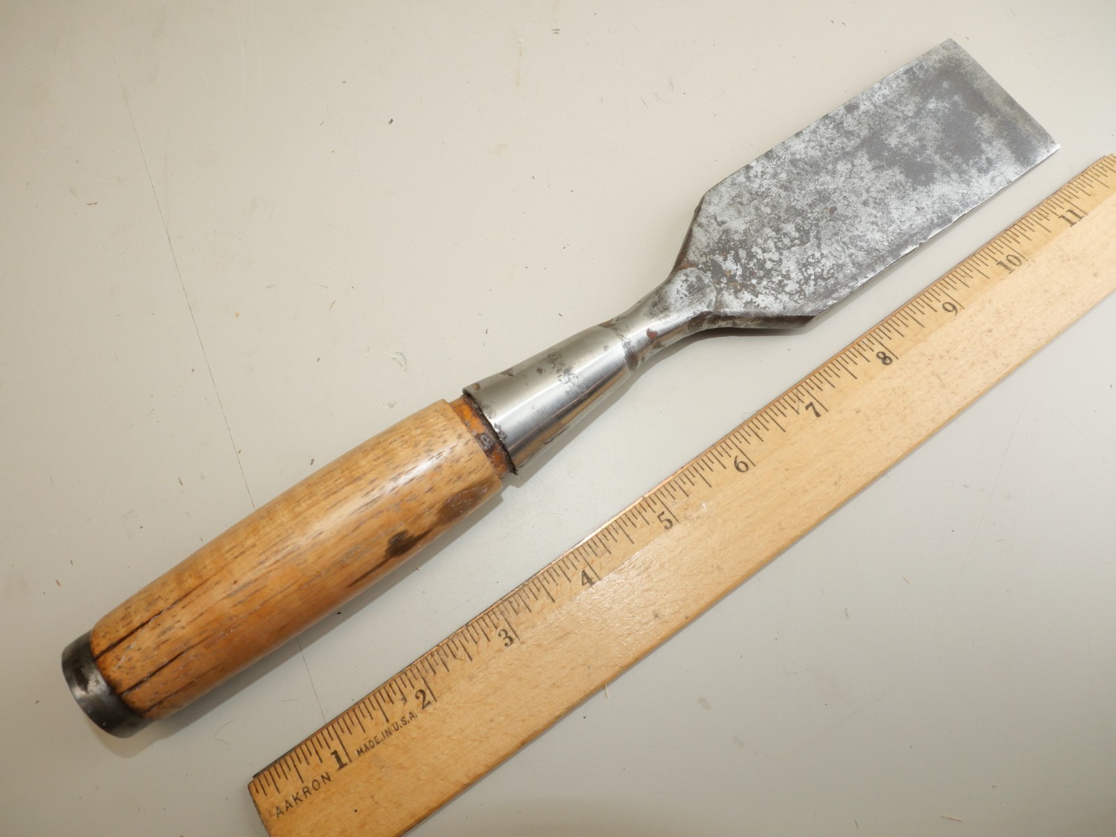 Heavy duty Large Vintage 2” square edge socket chisel