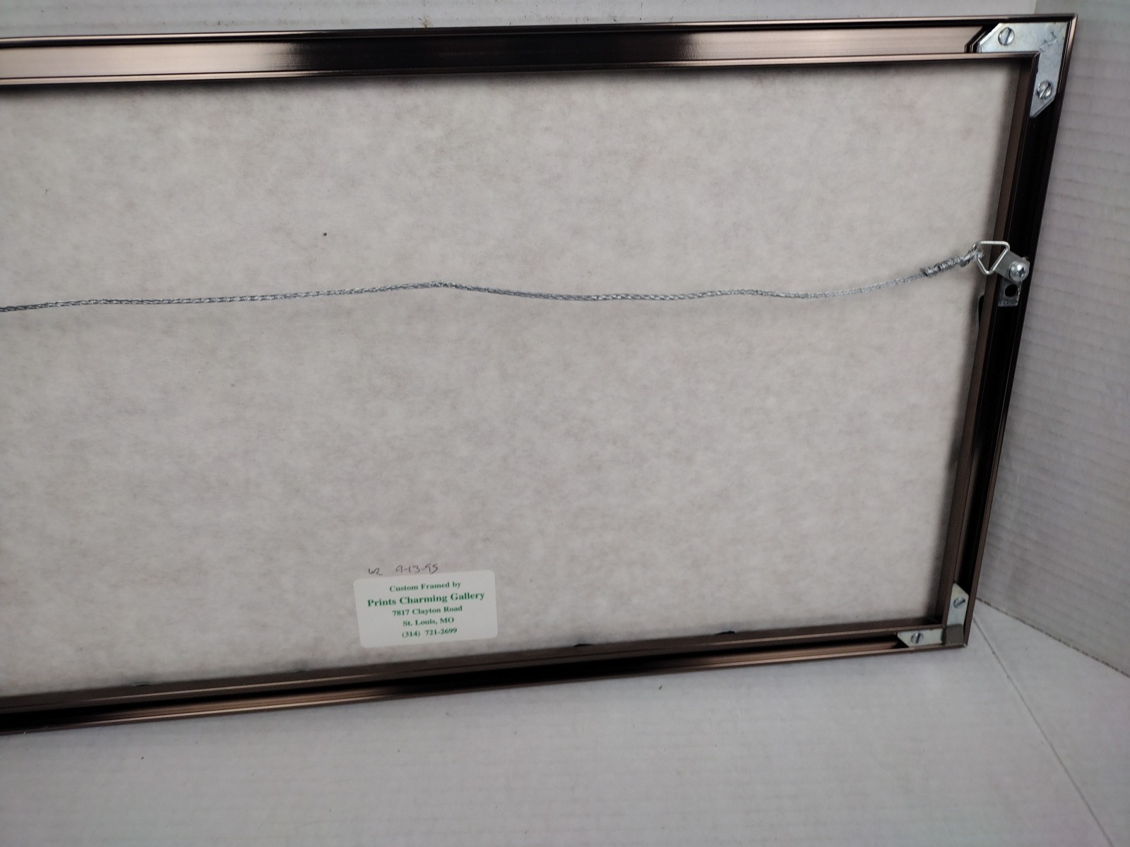 ROLLING THUNDER by ROBERT WEST Artist Signed Railroad Art 1993 Vintage Framed