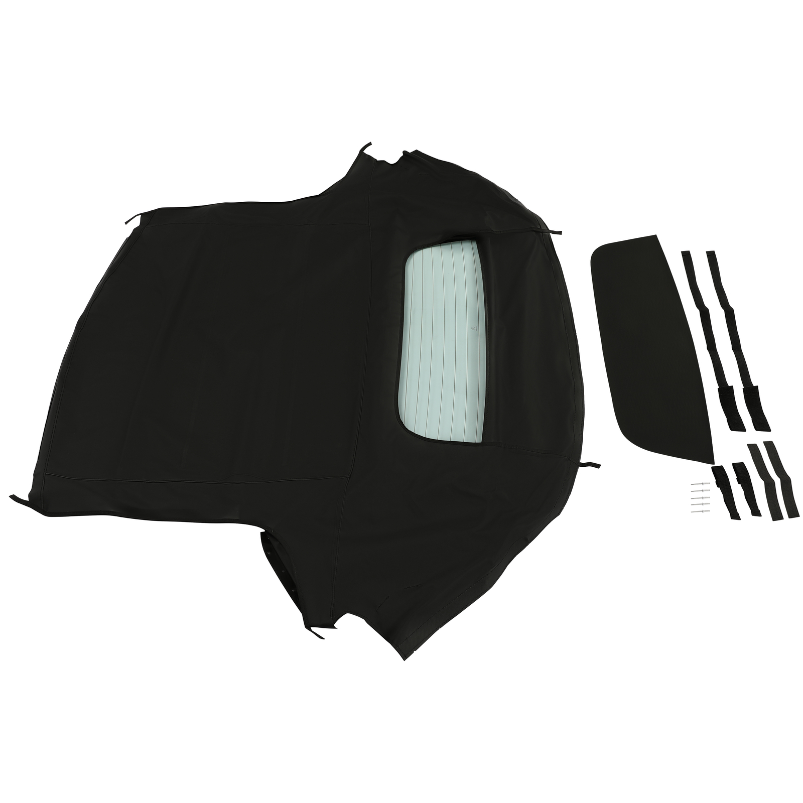 Fits 1999-2009 Honda S2000 Convertible Soft Top & Heated Glass Window Black