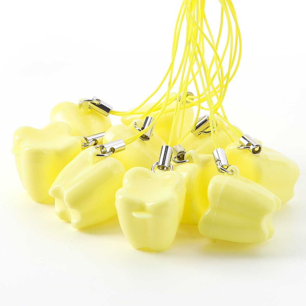 50 Pcs Dental Baby Teeth Storage Boxes Tooth Shape Holder Organizer Mixed Color