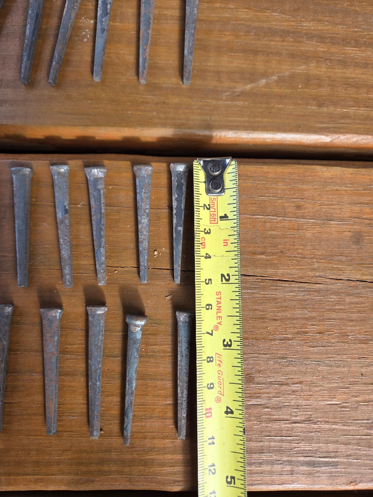 238 Vintage Antique Some Rusty Square Head Nails 197 @ 2" & 41 @ 1 1/2"