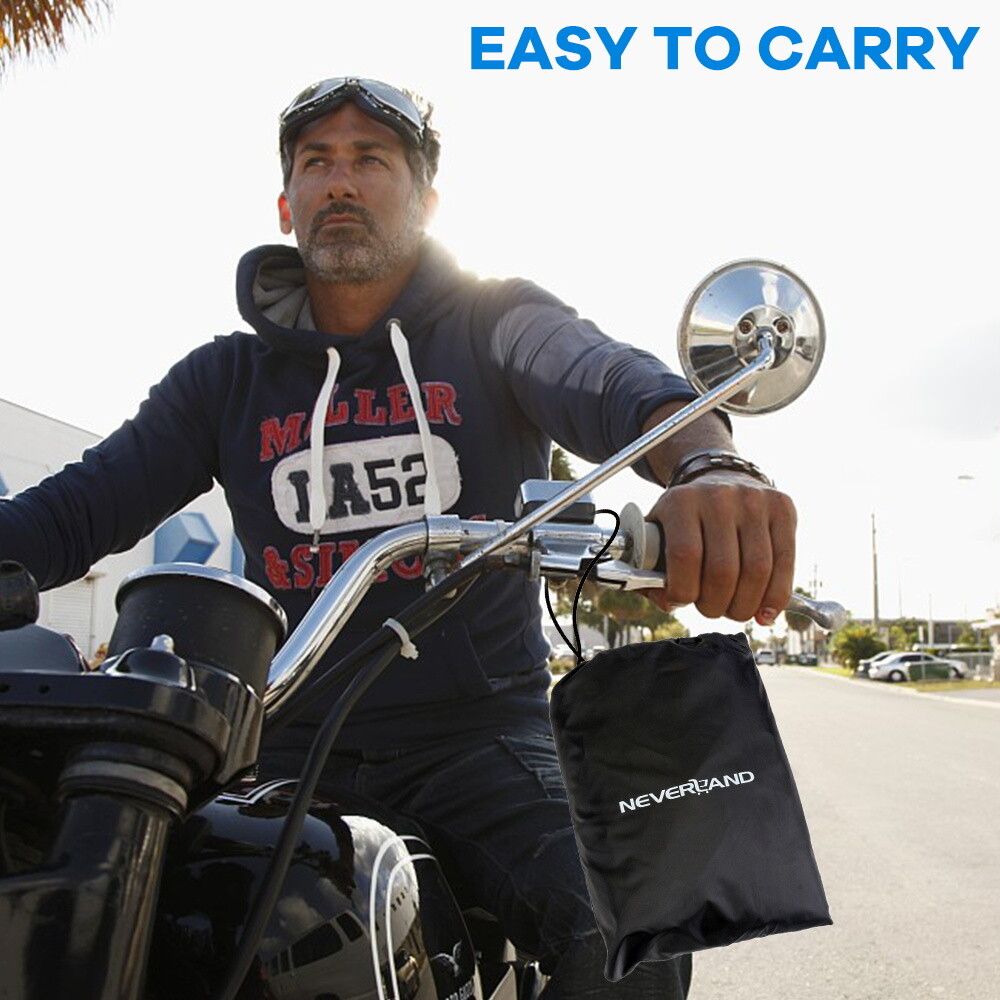 NEVERLAND XL Motorcycle Cover Waterproof Heavy Duty Storage Outdoor Protector