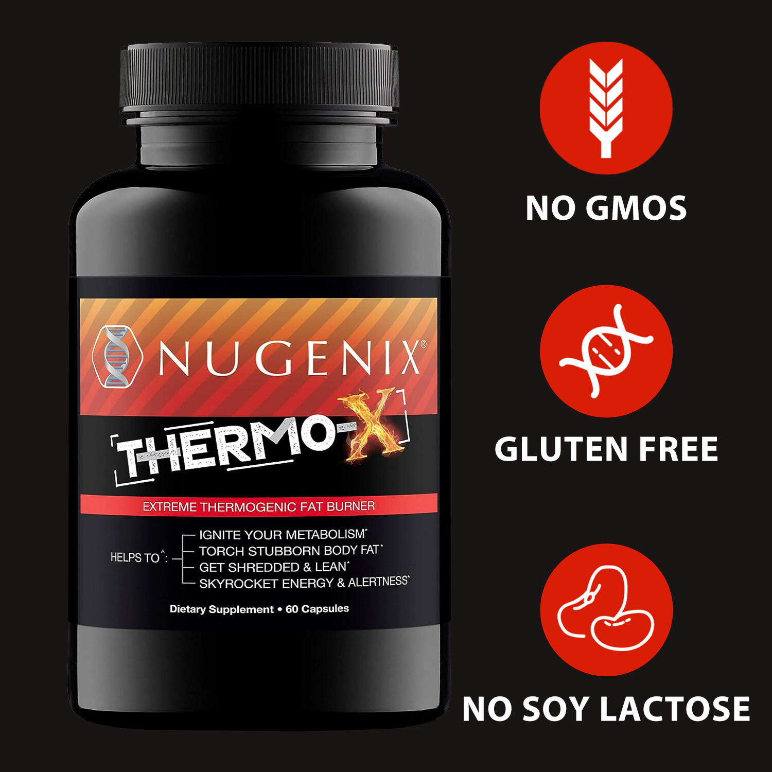 NUGENIX THERMO-X - Metabolic Accelerator, Men's Thermo Fat Burner, Weight Loss