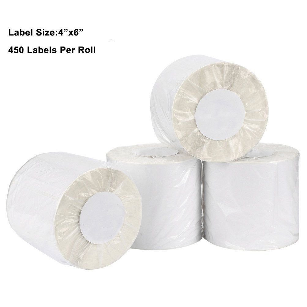 450/Roll 4x6 Direct Thermal Shipping Postage Labels Zebra ZP450 505 2844 Eltron
