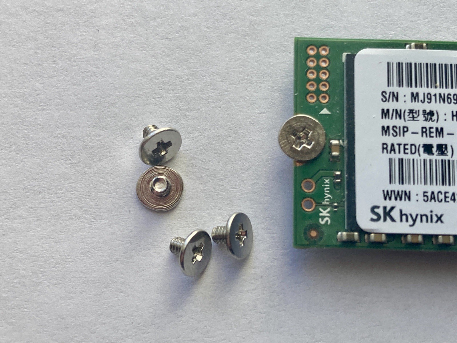 5 PCS - M2 x 3mm, M.2 NVMe PCIe SSD Solid State Hard Drive SATA Screws