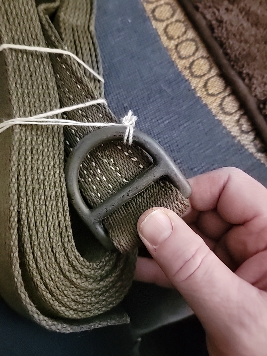 Vietnam Era 15FT CARGO WEBBING STRAP 1¾ in" X 15' 1670-360-0540. 1 NOS STRAP