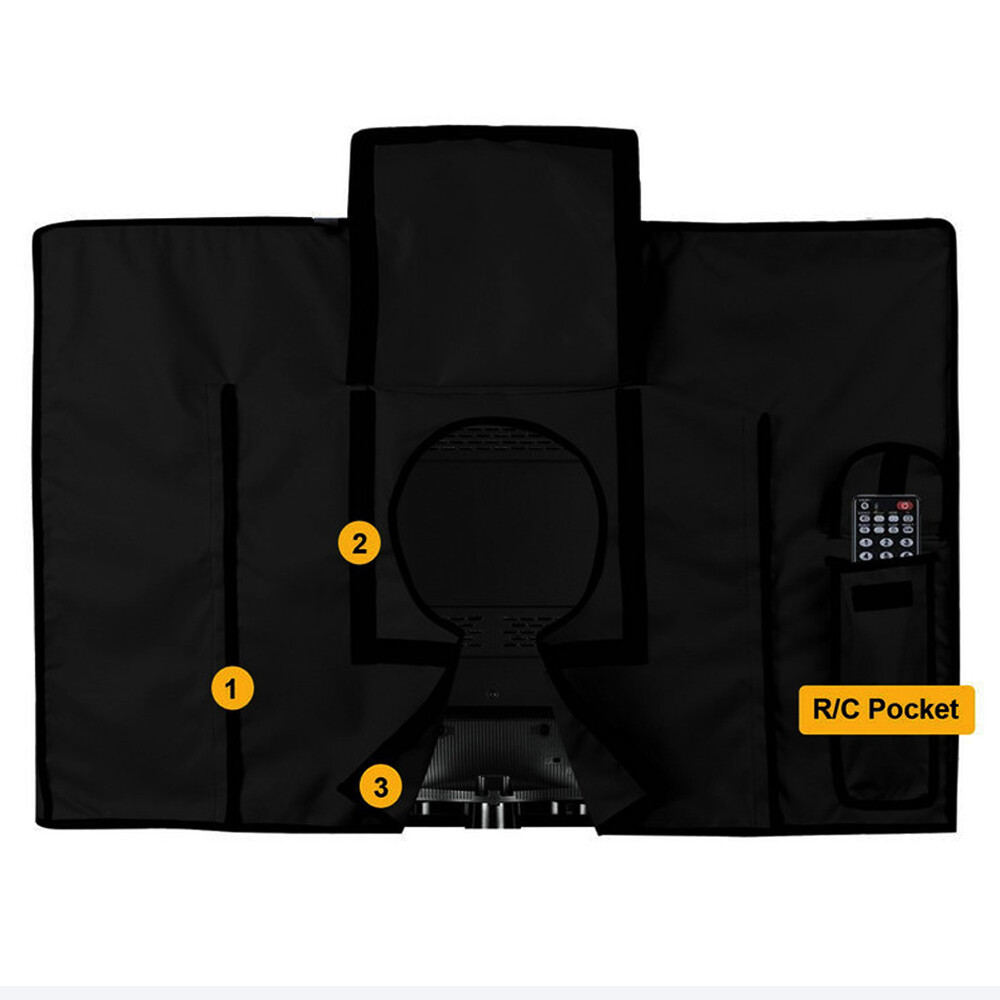 30"-85" Outdoor TV Cover Waterproof 600D Flat Screen Protector Weatherproof
