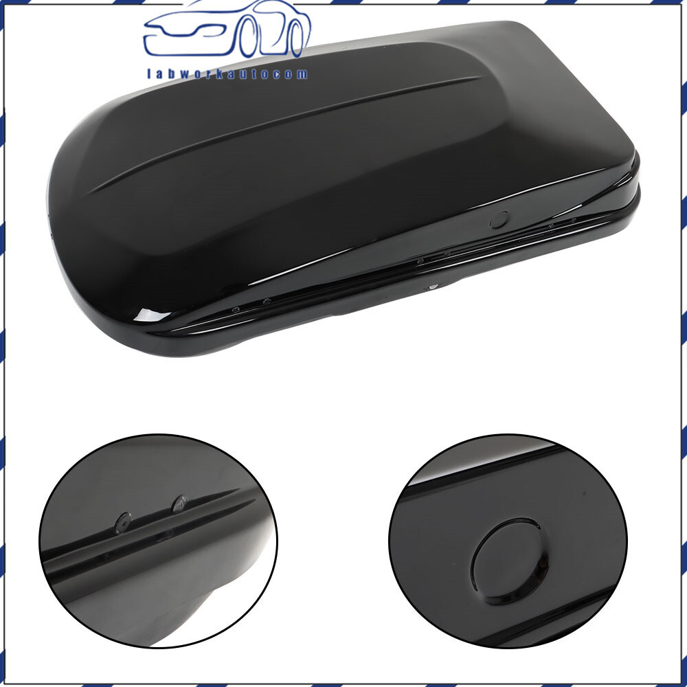 Car Roof top Cargo Box Carrier Roof Mount Luggage Storage With 2 Locks 14 ft³