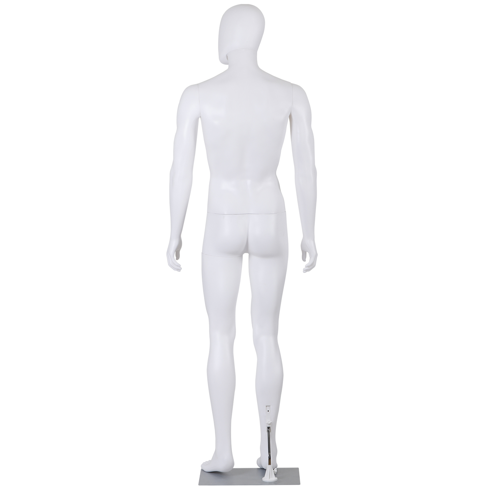 Male Mannequin Full Body Dress Form Adjustable 73Inch Realistic Detachable White