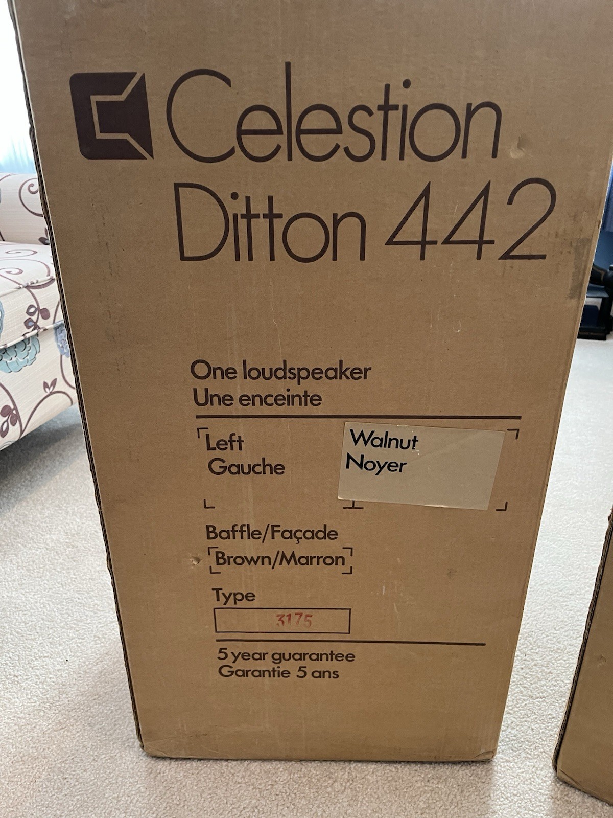 Amazing Pair of NOS Celestion Ditton 442 3-Way 12" Woofer Floorstand Speakers
