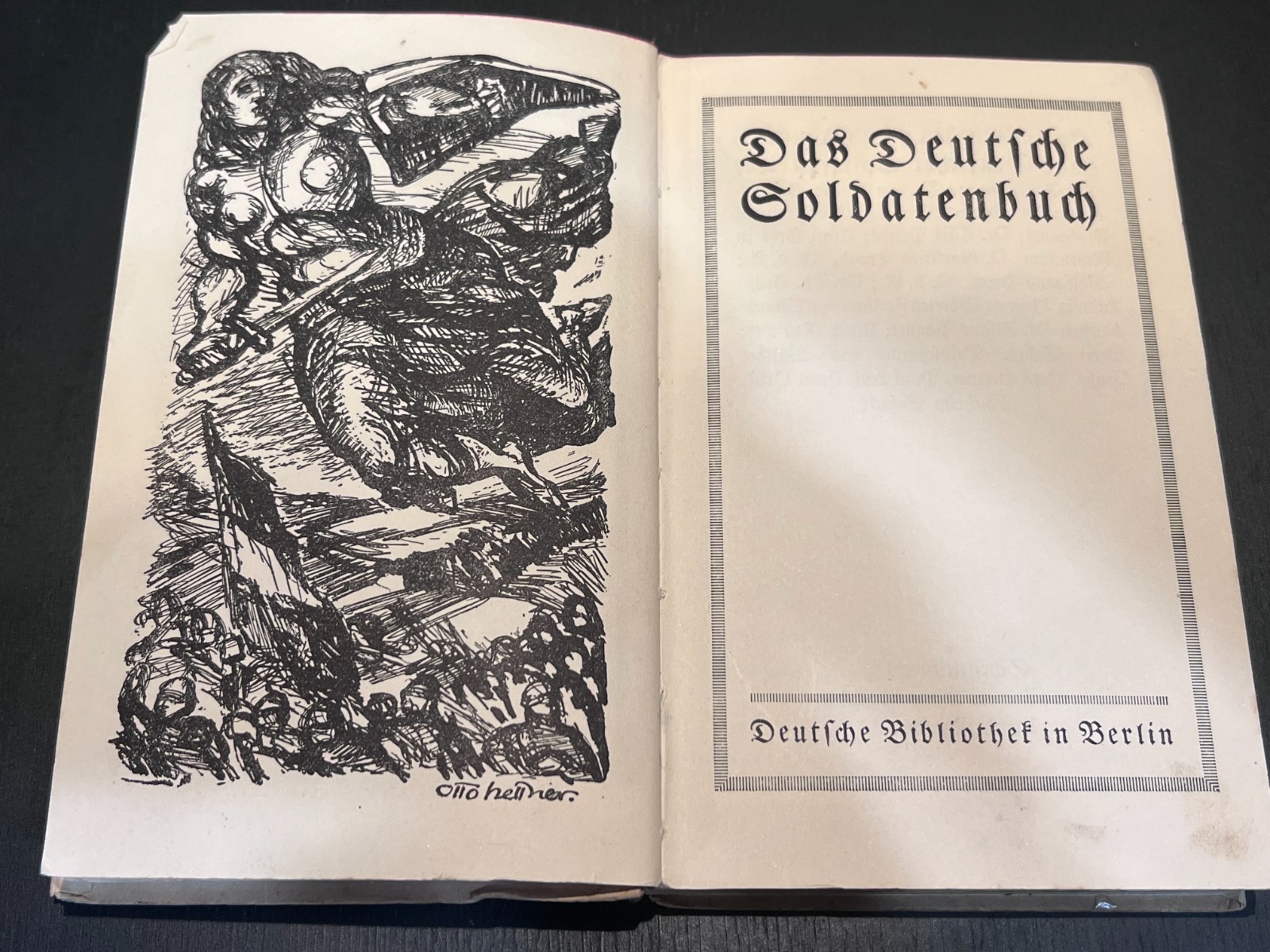 Original WWI German Imperial Army Book "Das Deutsche Soldatenbuch" Berlin