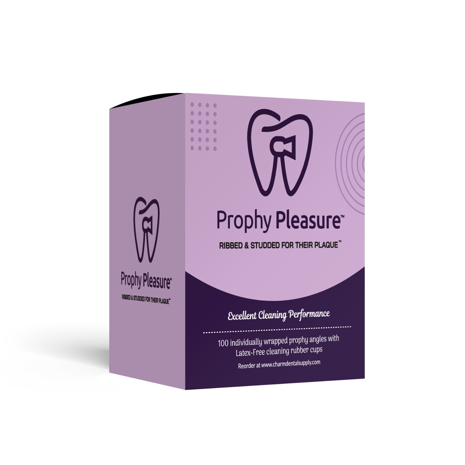 PROPHY PLEASURE - 100PCS - Best NEW Prophy Angle Dental - Ribbed and Studded