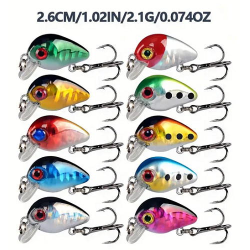 56pcs/set Lot Mixed Bionic Fishing Lures Minnow Hard Artificial Bait Crankbait