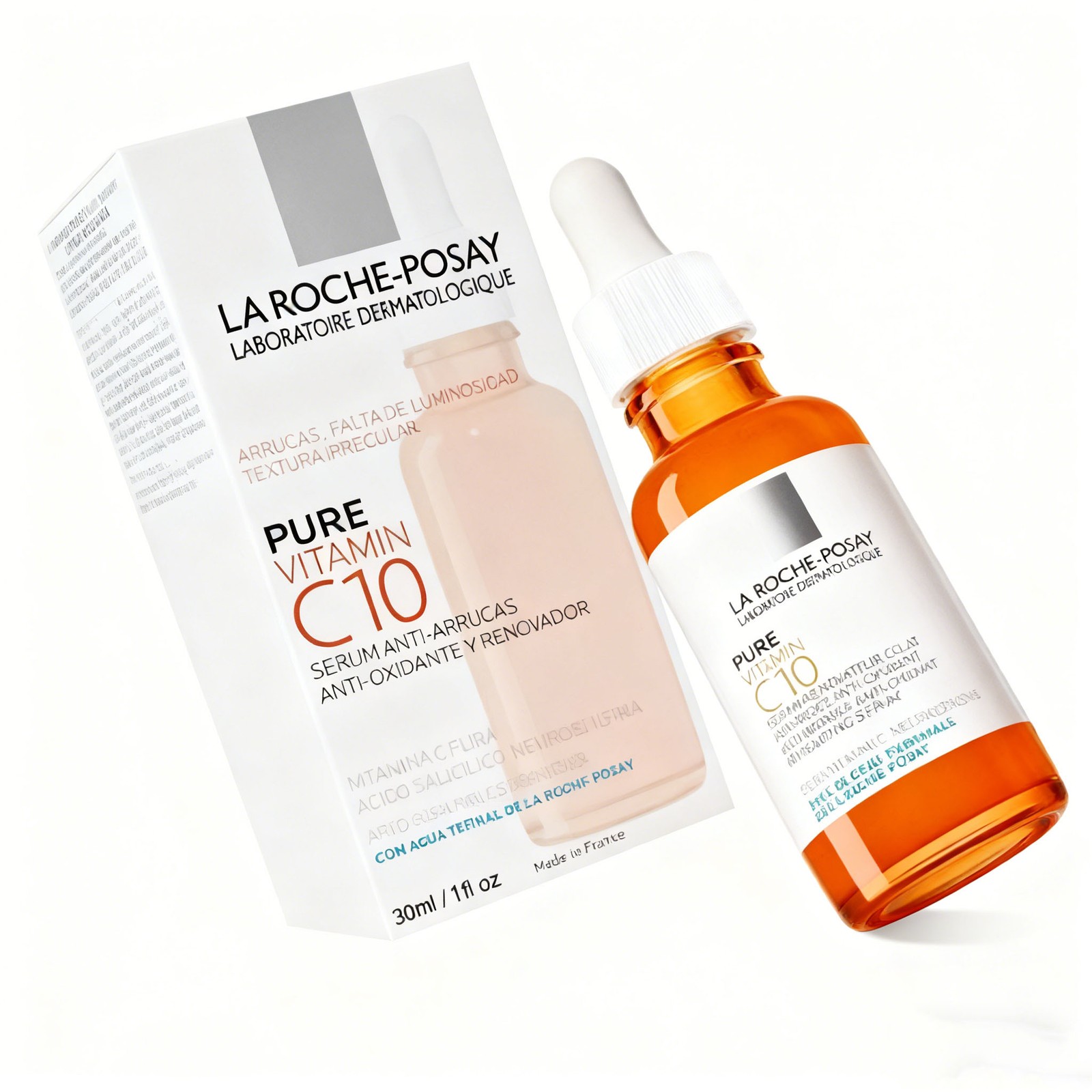 La* Roche* Posay* 10% PURE VITAMIN C SERUM C10 Anti-Wrinkle Concentrate 30ml