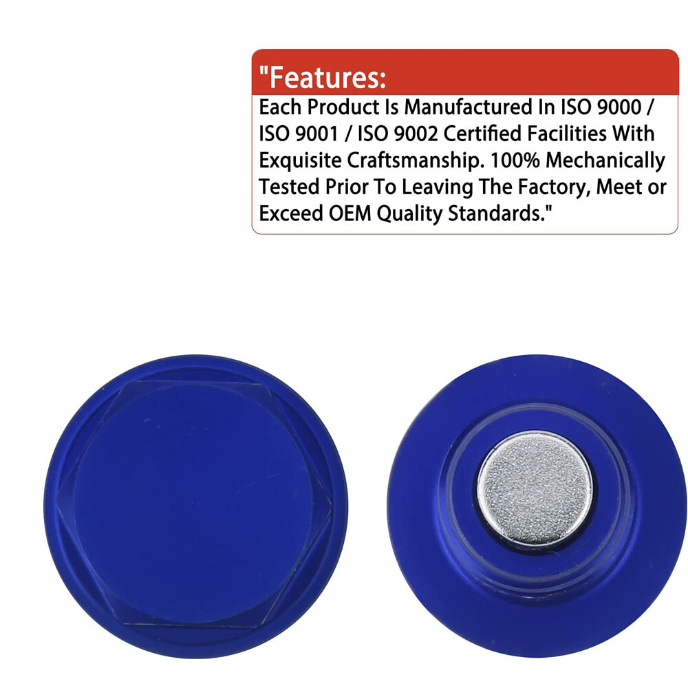 2PCS M14x1.5 Car Universal Engine Magnetic Oil Drain Plug Screw Nut Bolt Sumps