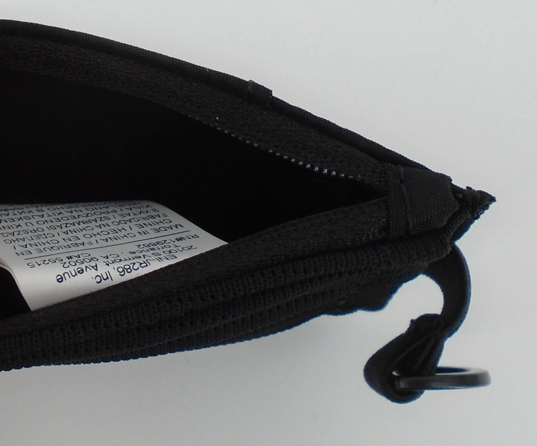 Nike Tech ID Badge Zip Lanyard Key Holder Adult Black