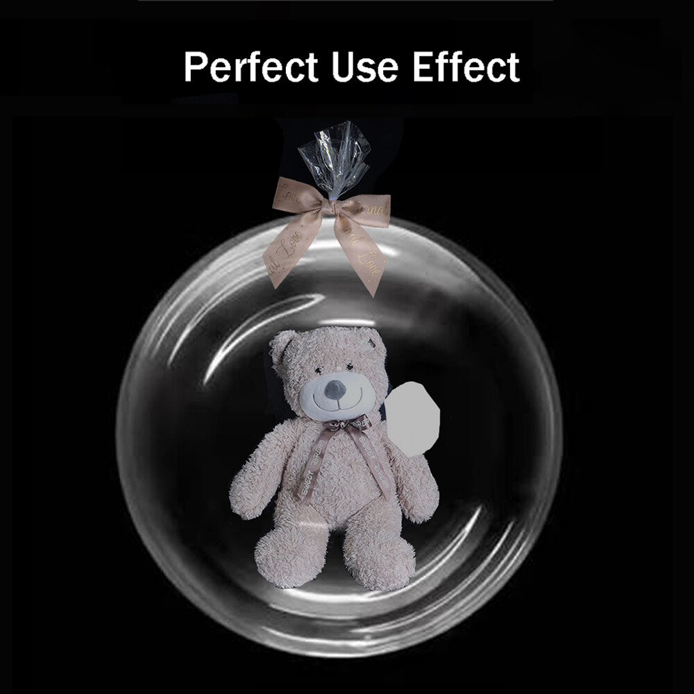 Bobo Balloons 24" Clear Bubble Balloon Large Wide Mouth to Stuffing Gifts