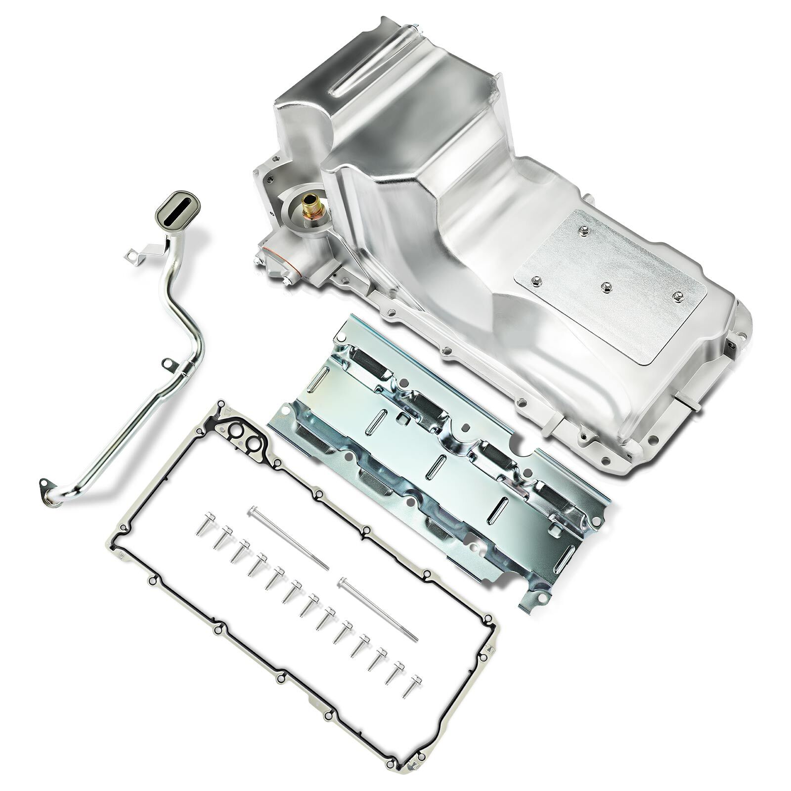 Engine Oil Pan w/ Gasket for Chevy Silverado GMC Sierra 1500 LS 4.8 5.3 6.0 6.2L