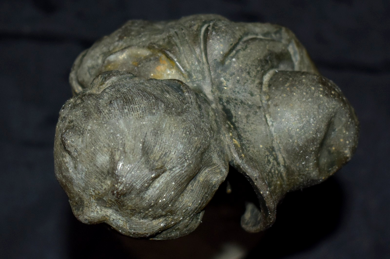 Antique "A BEGINNER" Hollow Metal Spelter ? Sculpture 11.25”T