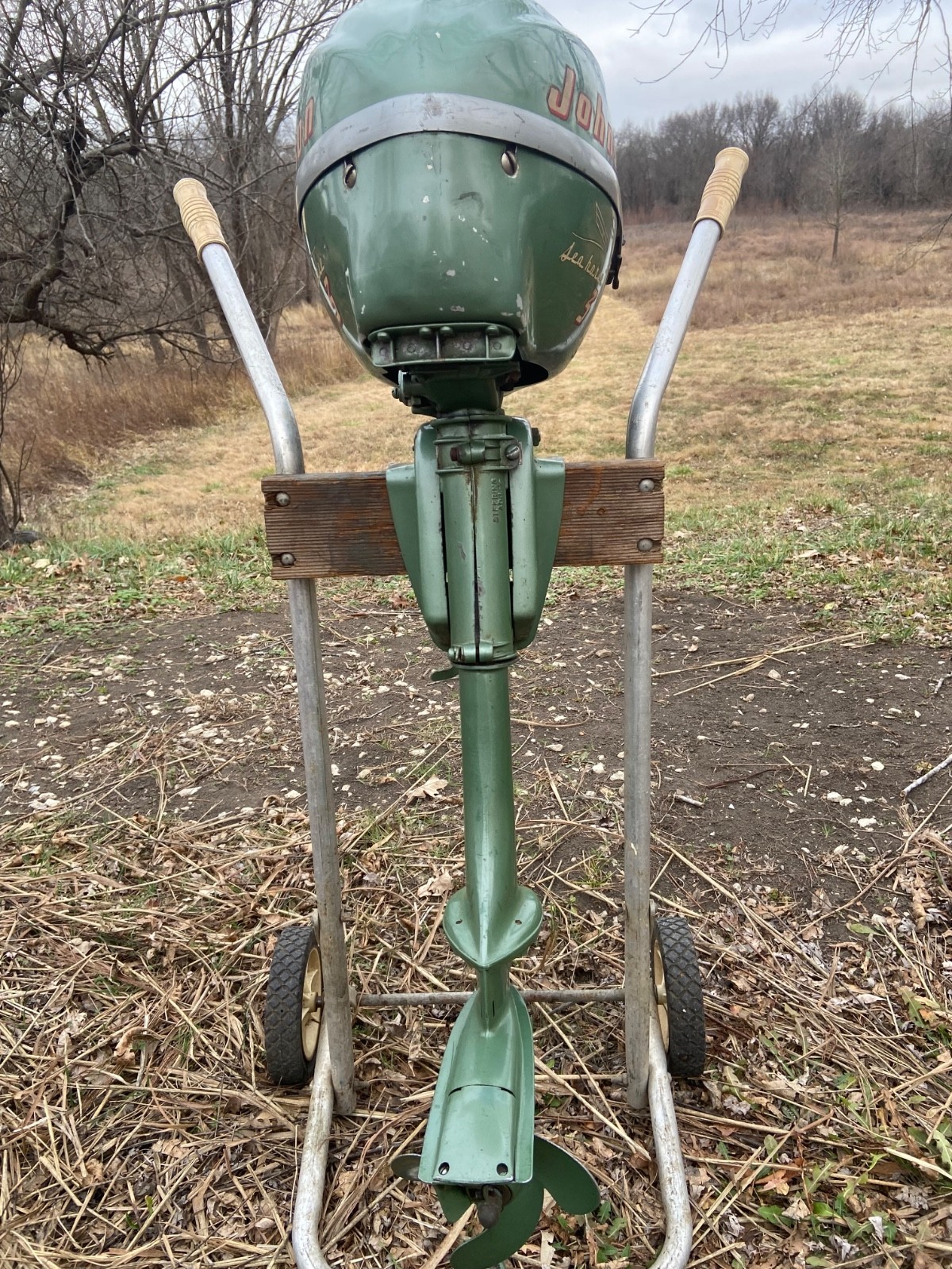 Vintage Johnson 1954 3HP Outboard Motor Model JW-10