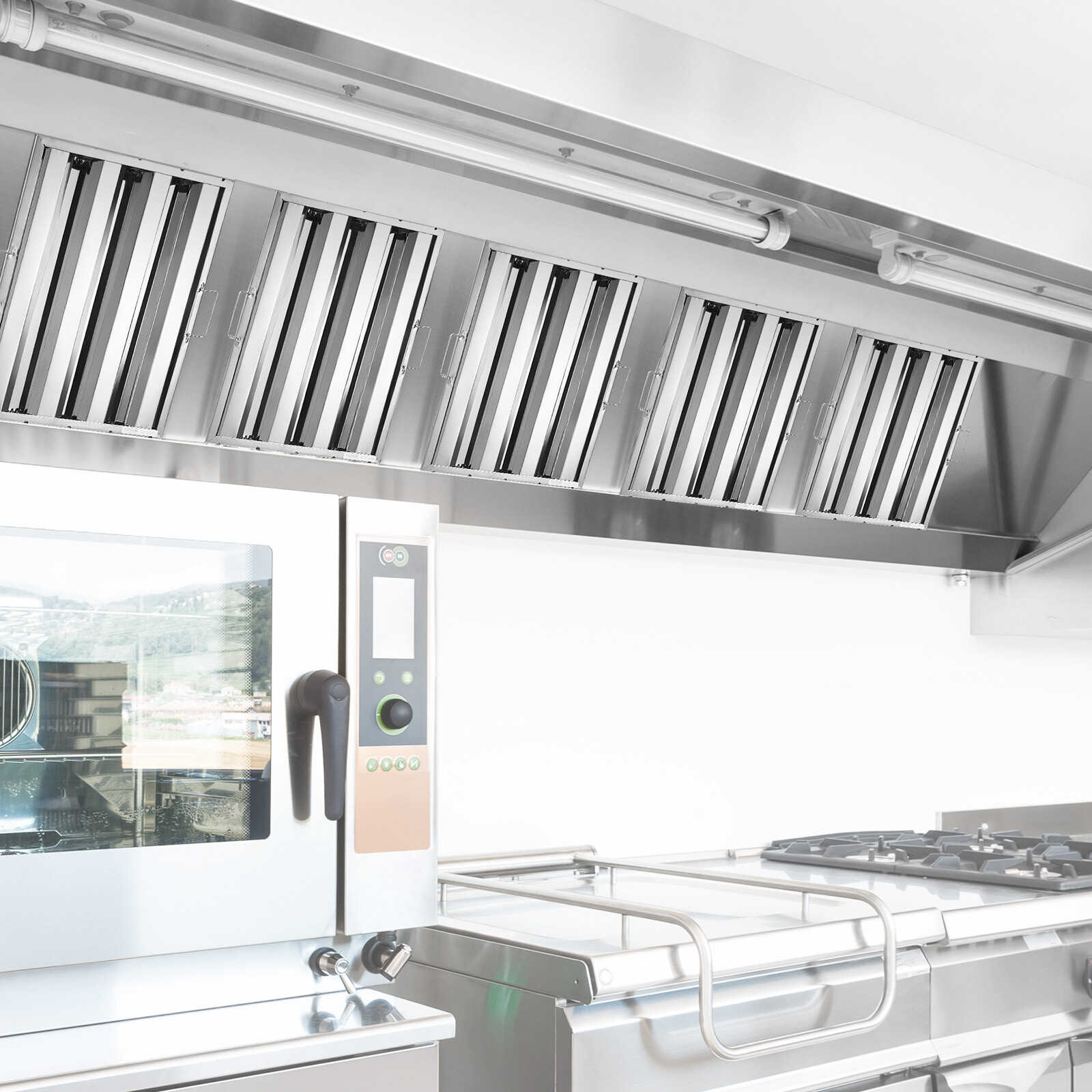 VEVOR 6Pcs 16"x20" Hood Grease Baffle Commercial Exhaust Filter Stainless Steel