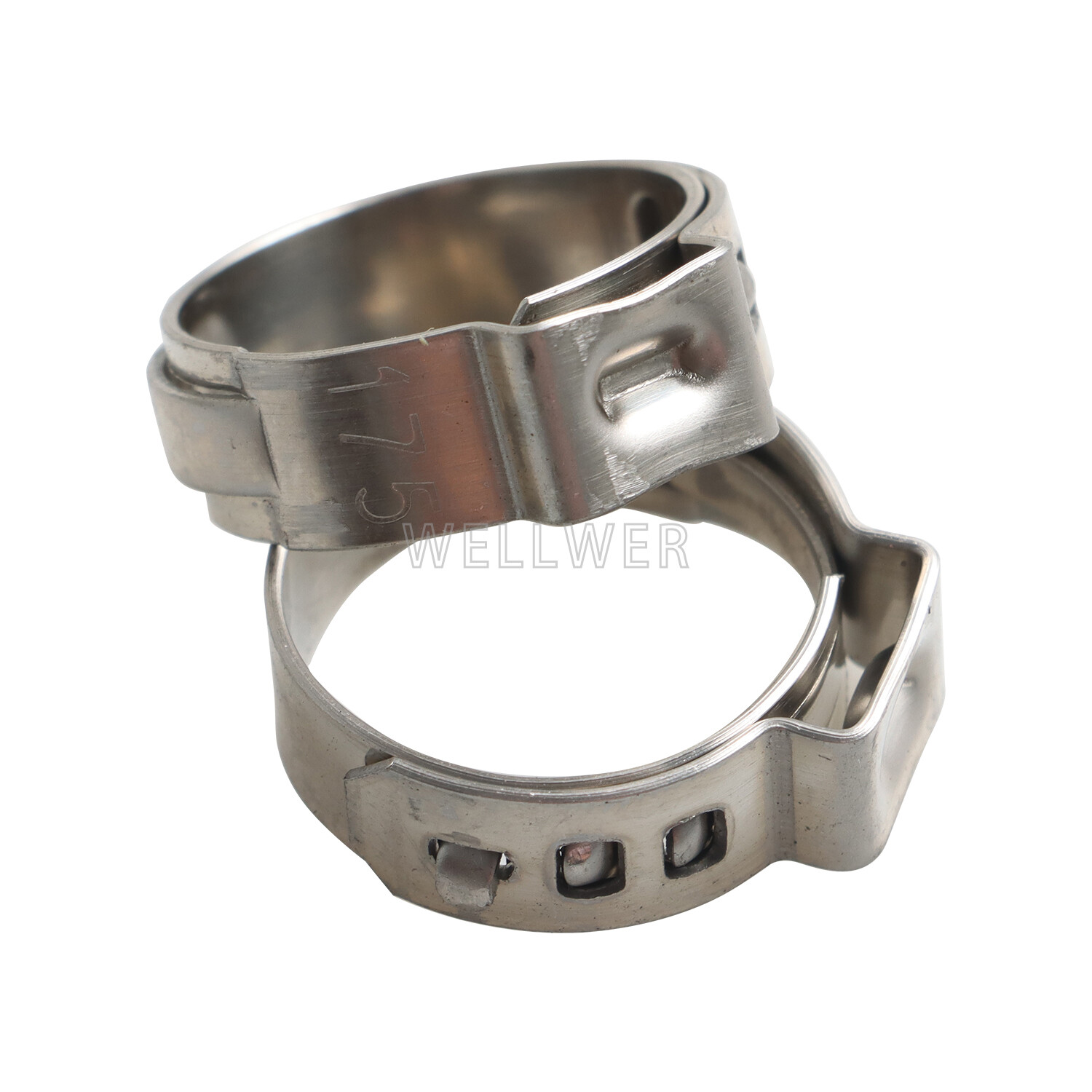 100Pcs 1/2" PEX Stainless Steel Clamp Cinch Rings Crimp Pinch Fitting