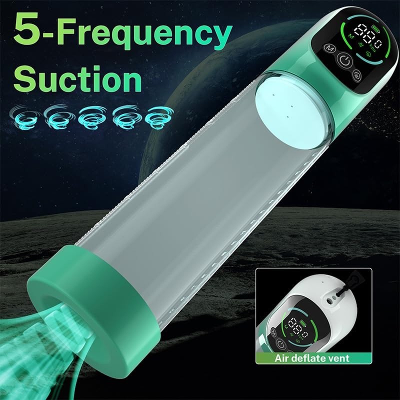 Vacuum Electric Penis Pump Digital rechargeable Male Men Penis Enlarger Growth