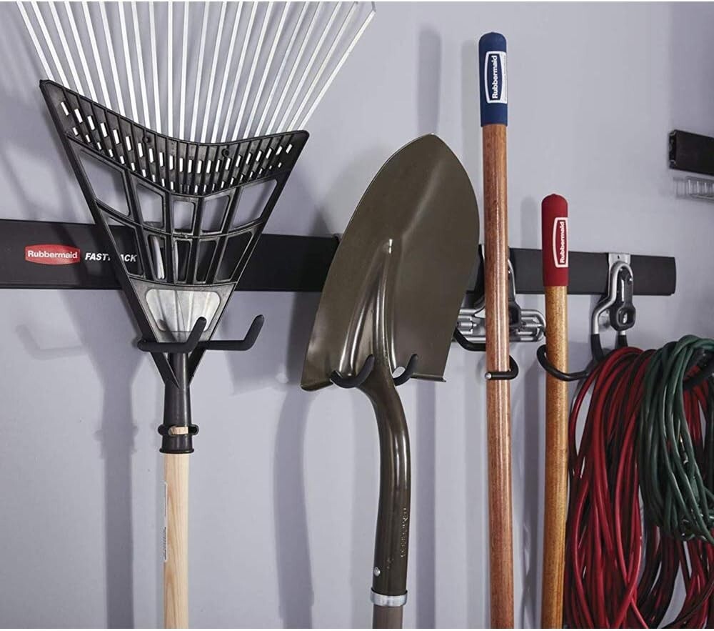 Rubbermaid FastTrack 2-Handle Hook (S Hook) For Rakes Brooms Shovels