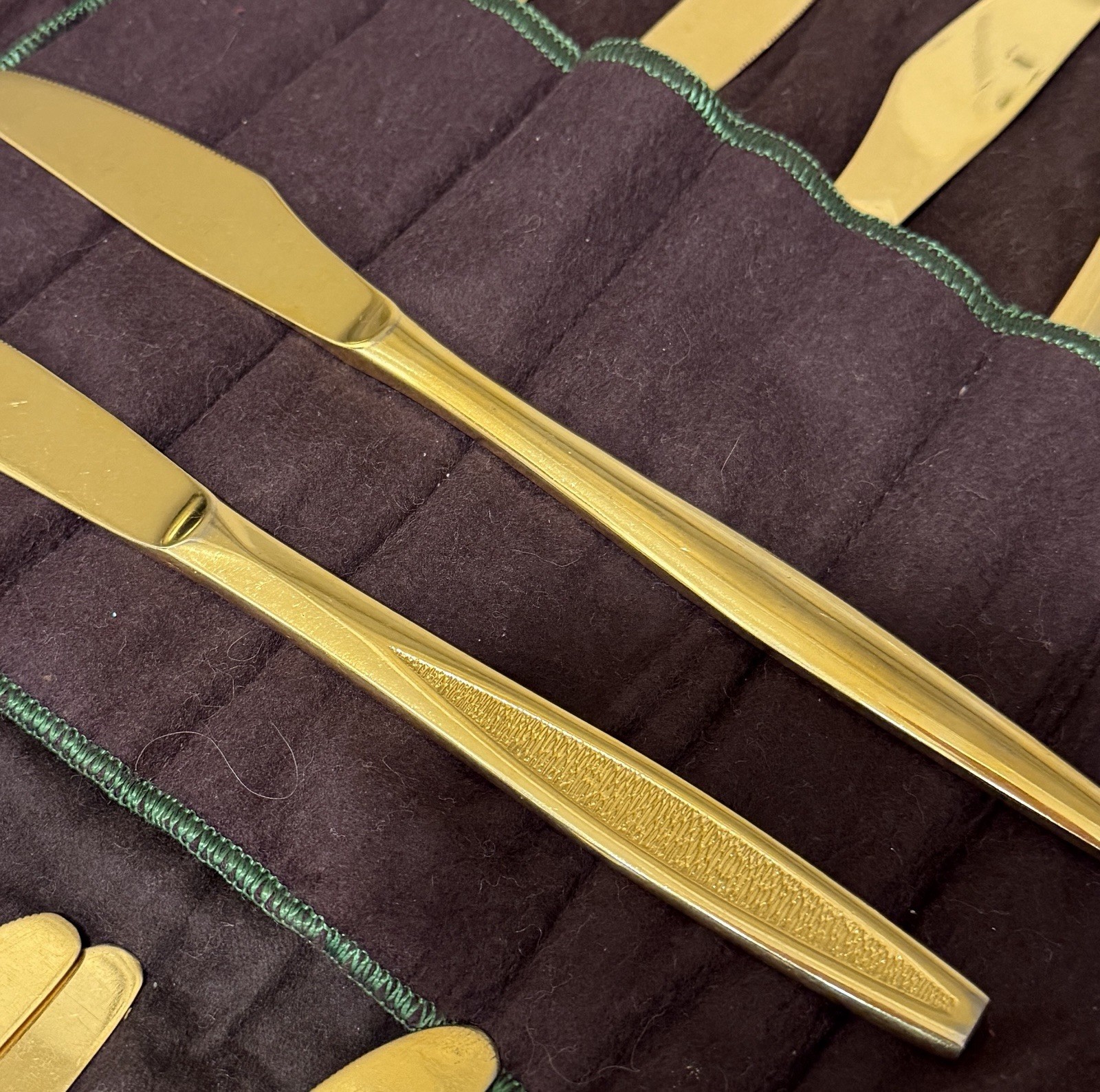 Japan gold electroplated Silverware 80 Pieces Vintage